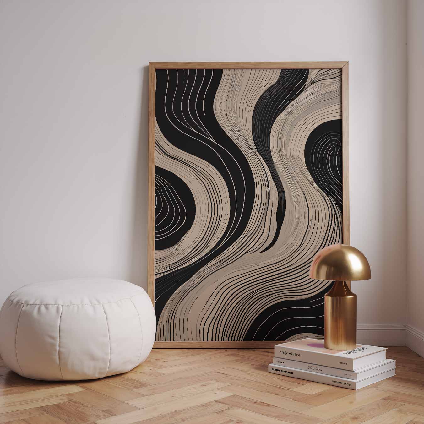 Elegante Golven Wandposter