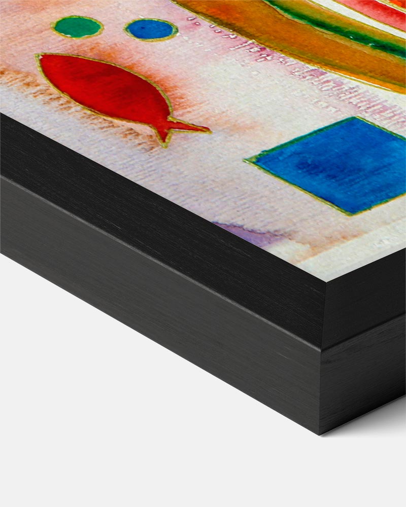 Kleurrijke Abstracte Kunstposter-WallArtistic