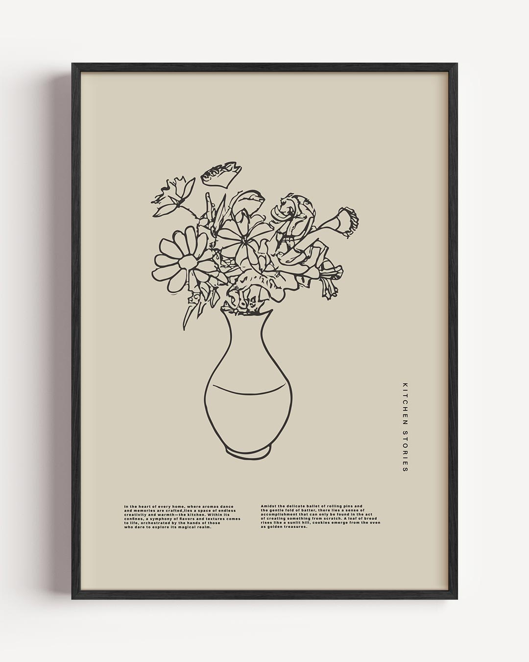 Modern Bloemenschilderij Poster-WallArtistic