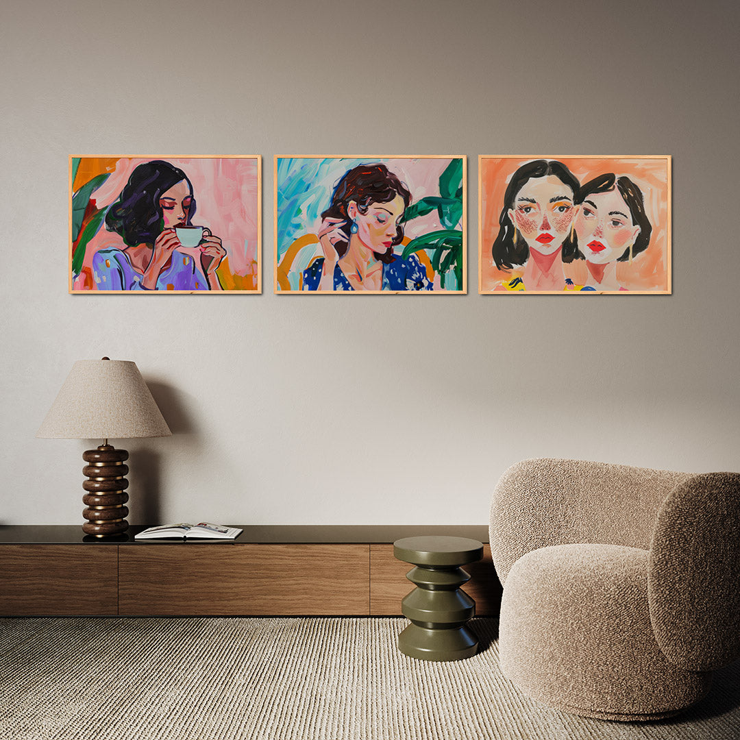 Kleurrijke harmonie Posterset