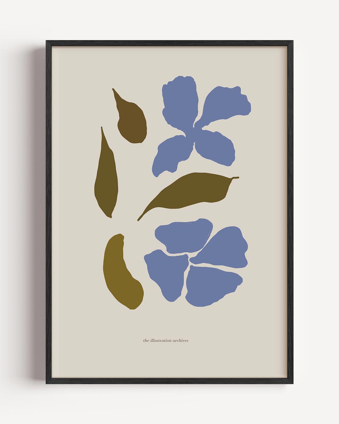 Abstracte Bloemenvormen Poster-WallArtistic