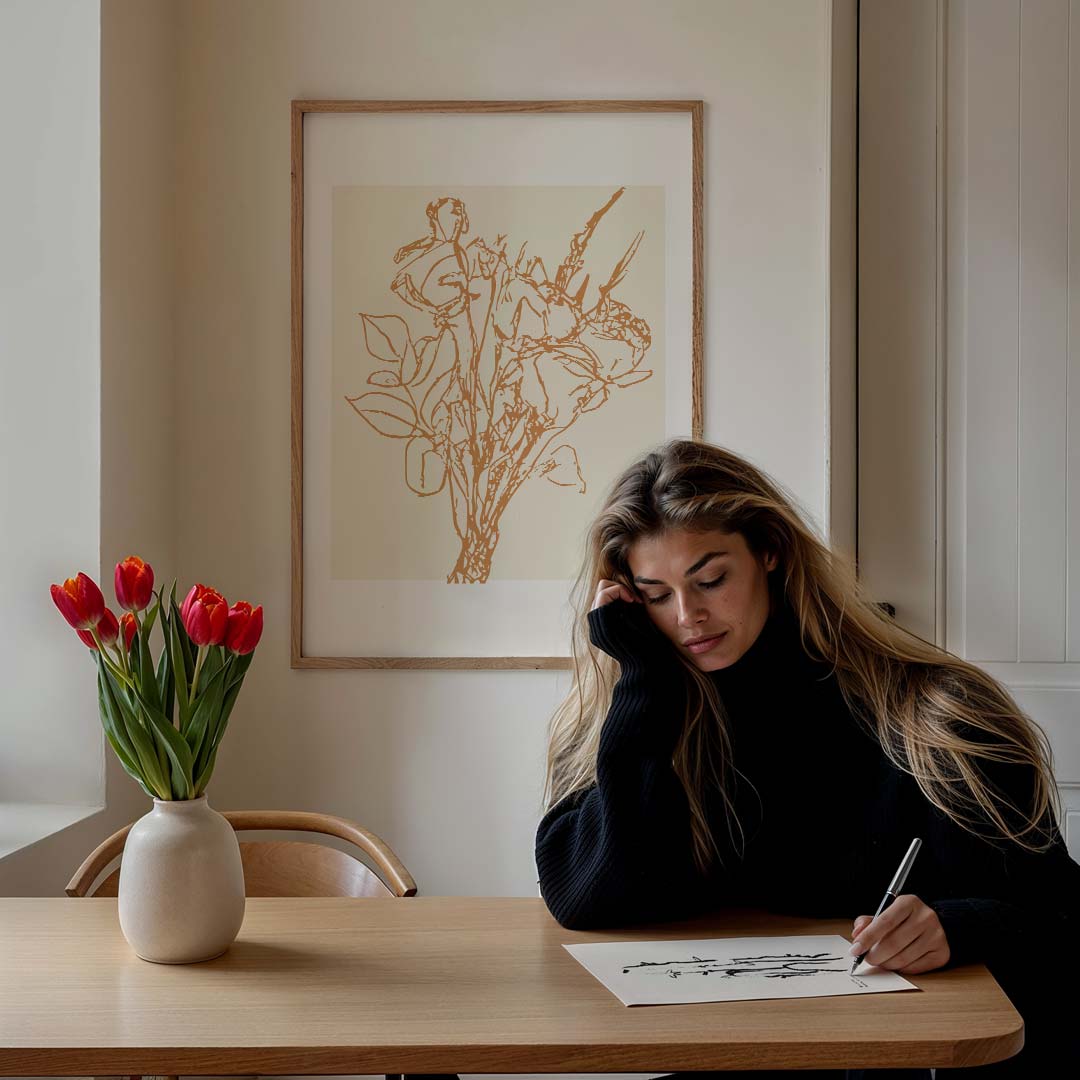 Stijlvolle Bloemenposter-WallArtistic