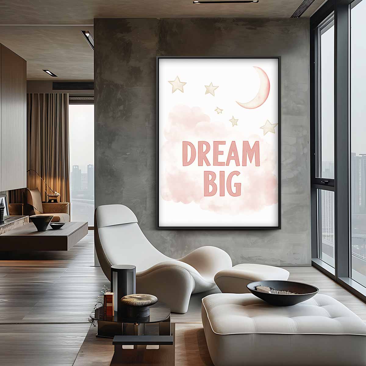 Dream Big Muurdecoratie Kunstwerk-canvas-dibond-plexiglas-wanddecoratie-WallArtistic