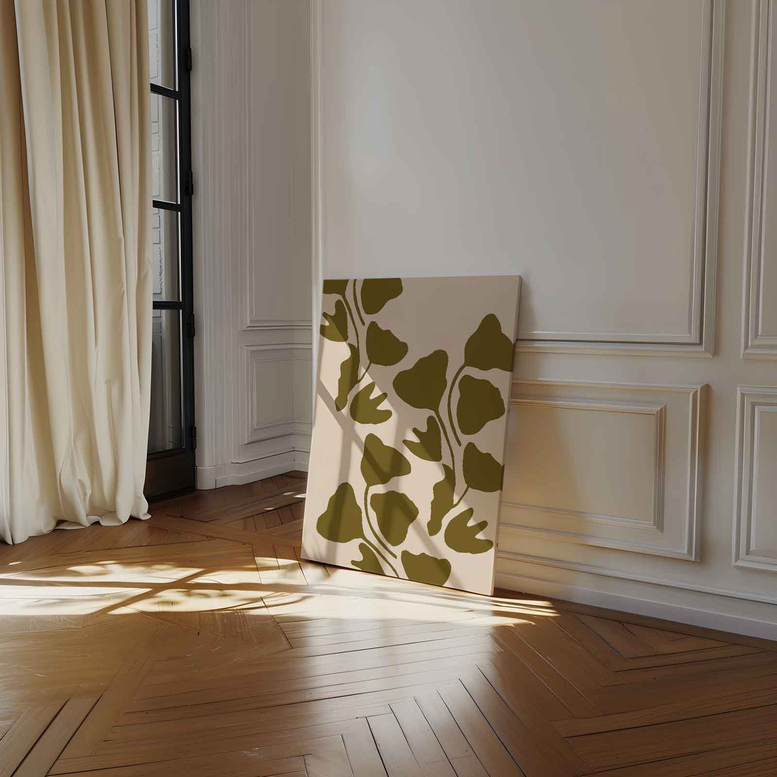 Vrolijk Botanisch Wandkleed Kunstwerk-canvas-dibond-plexiglas-wanddecoratie-WallArtistic