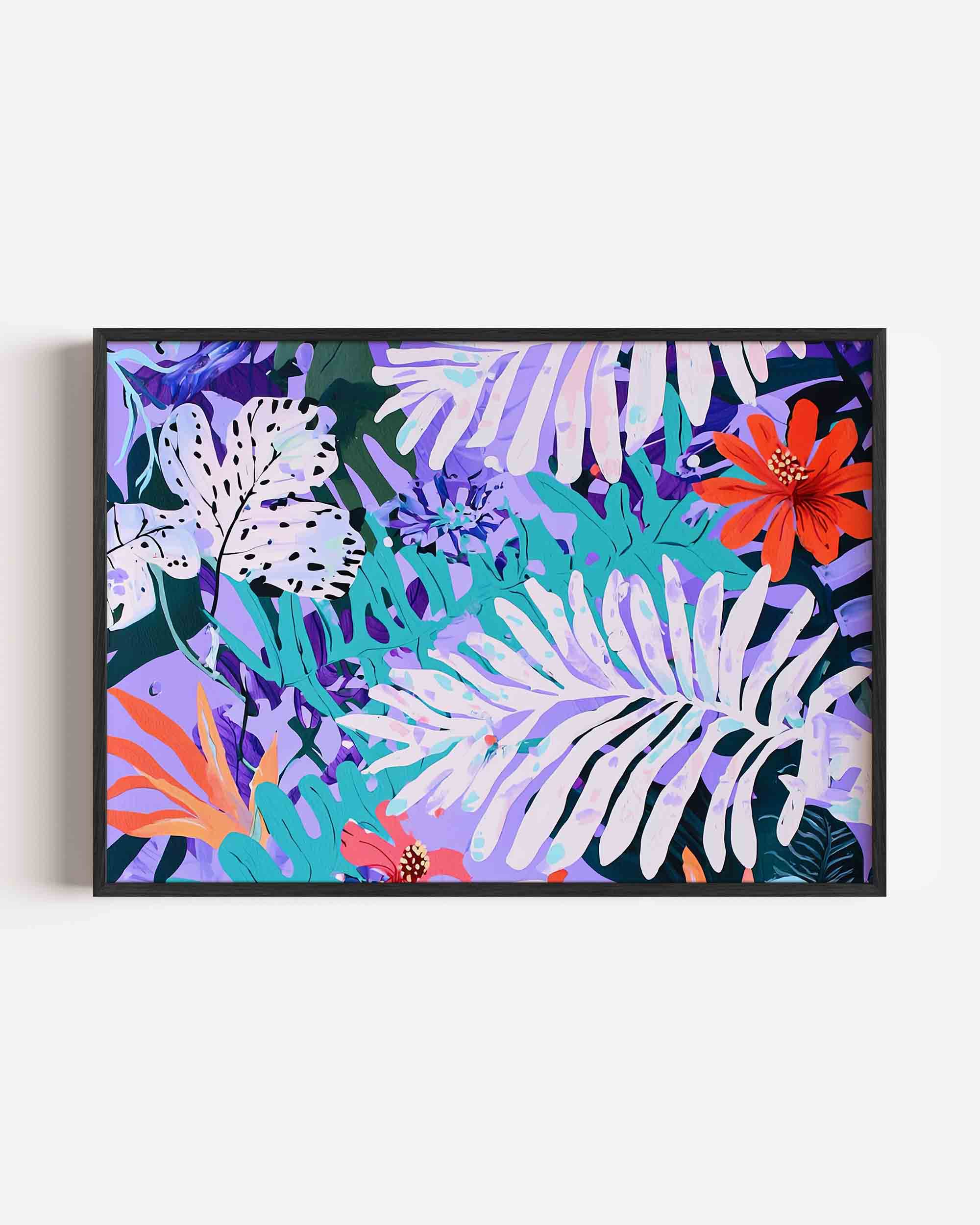 Bladeren en bloemen Poster