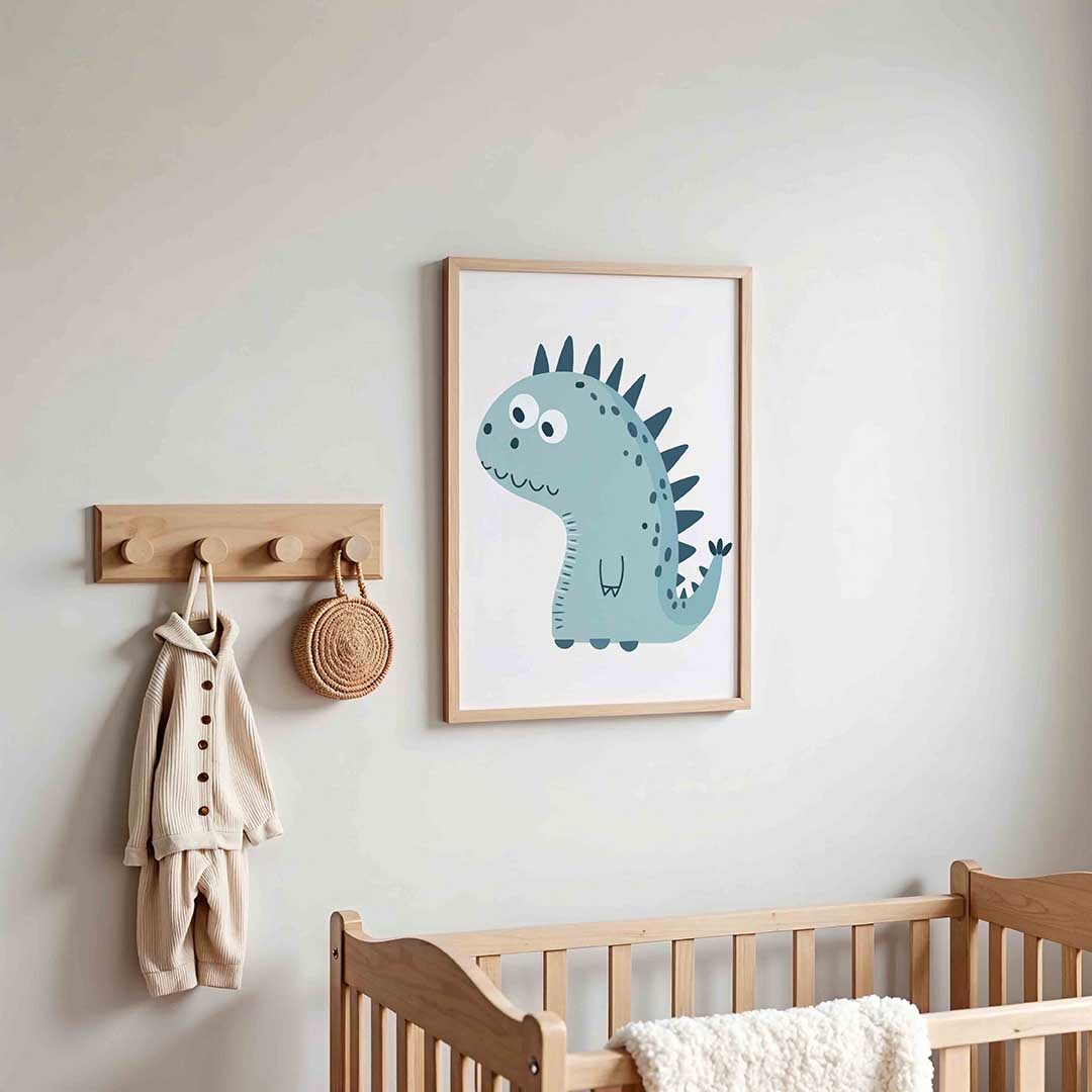 Schattige dinosaurus Poster