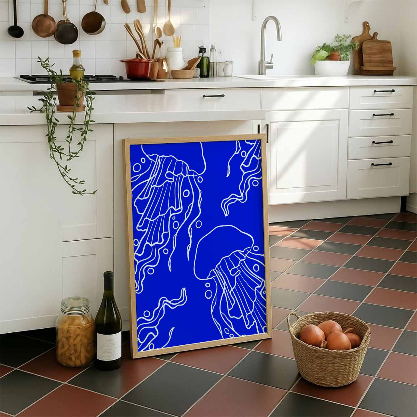 Sierlijke Kwallen Poster-WallArtistic