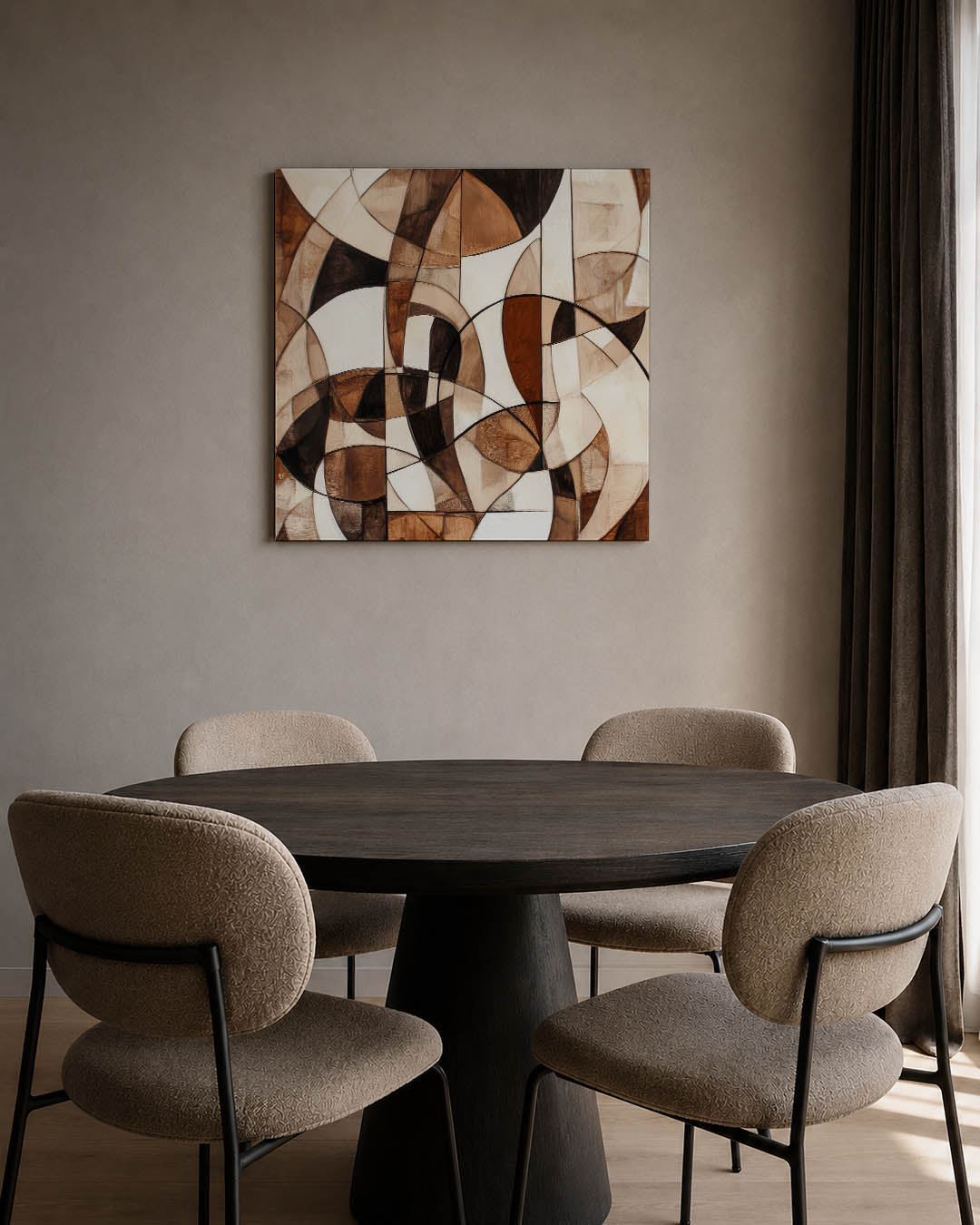 Organische vormen compositie Kunstwerk