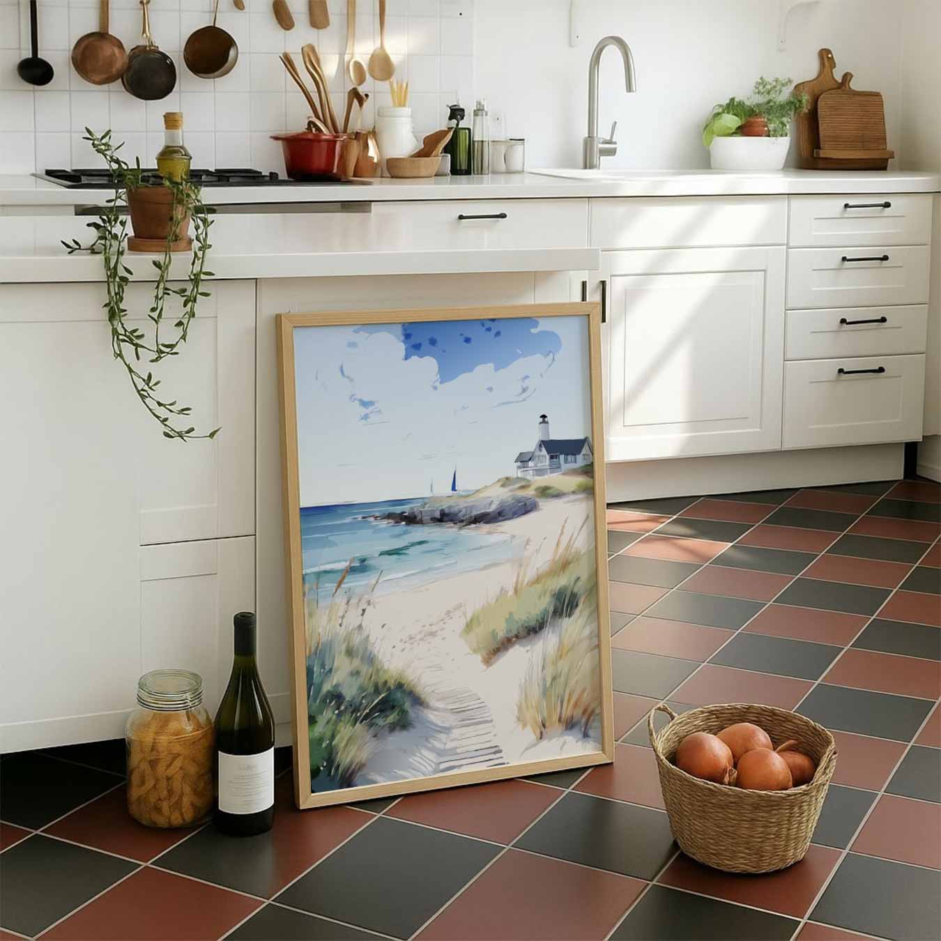 Dromerige Strandwandeling Poster
