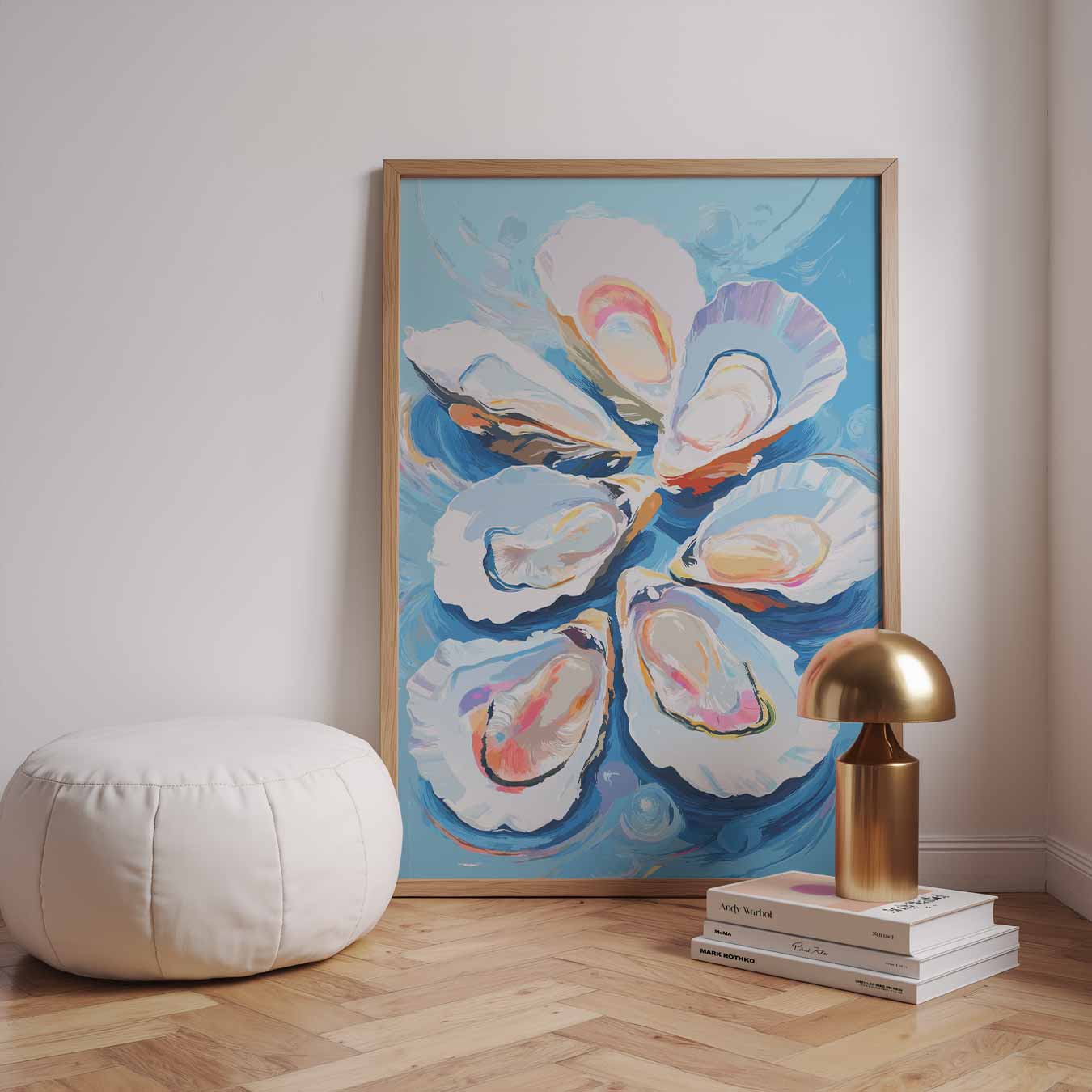 Kleurrijke Oester Inspiratie Poster-WallArtistic