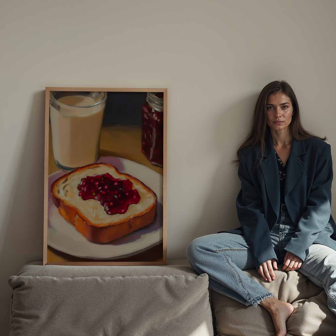 Ontbijt Nostalgie Poster-WallArtistic