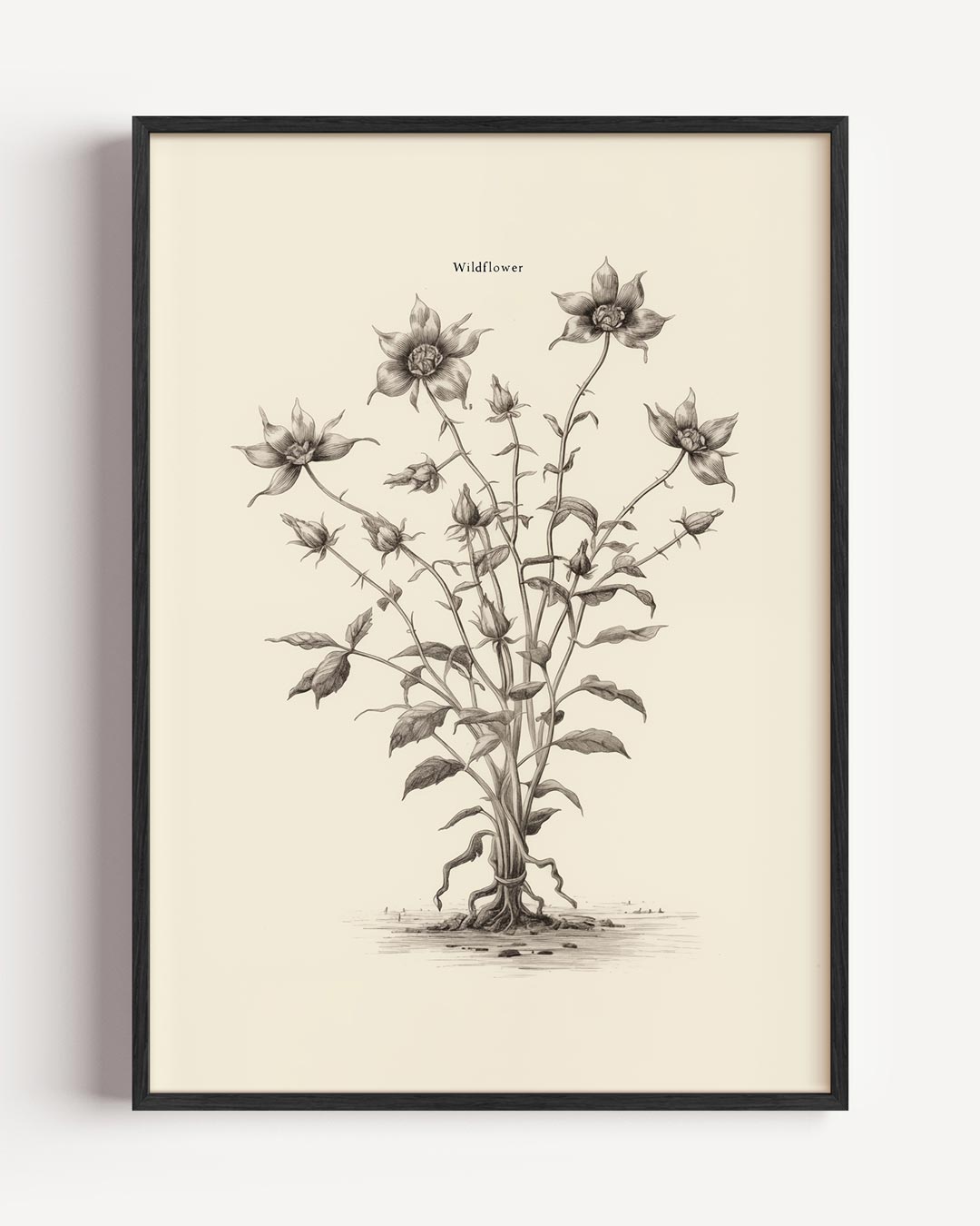Vintage Bloemenillustratie Poster-WallArtistic