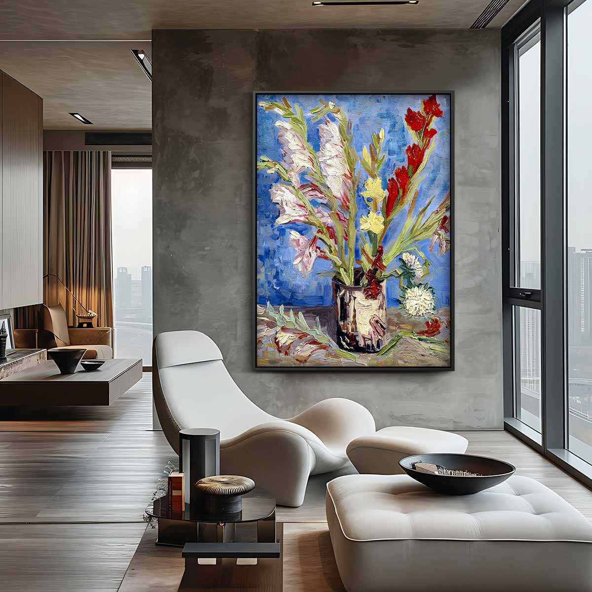 Bloemrijke Geluksmaker Kunstwerk-canvas-dibond-plexiglas-wanddecoratie-WallArtistic