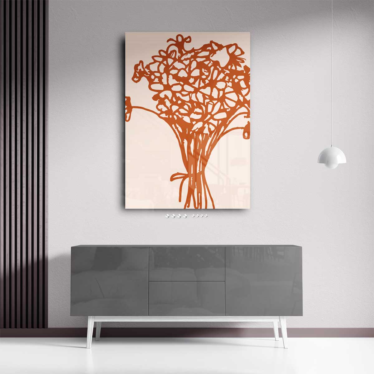 Bloeiende Contouren Kunstwerk-canvas-dibond-plexiglas-wanddecoratie-WallArtistic