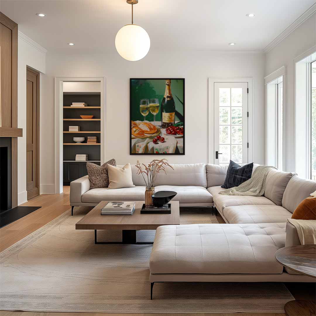 Luxe Avondmaal Stilleven Kunstwerk-canvas-dibond-plexiglas-wanddecoratie-WallArtistic