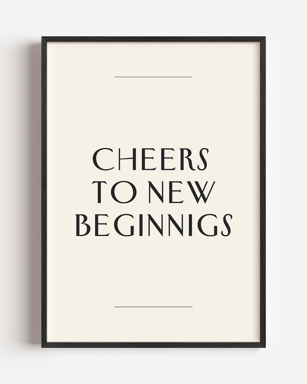 Inspirerende Nieuwe Start Poster-WallArtistic