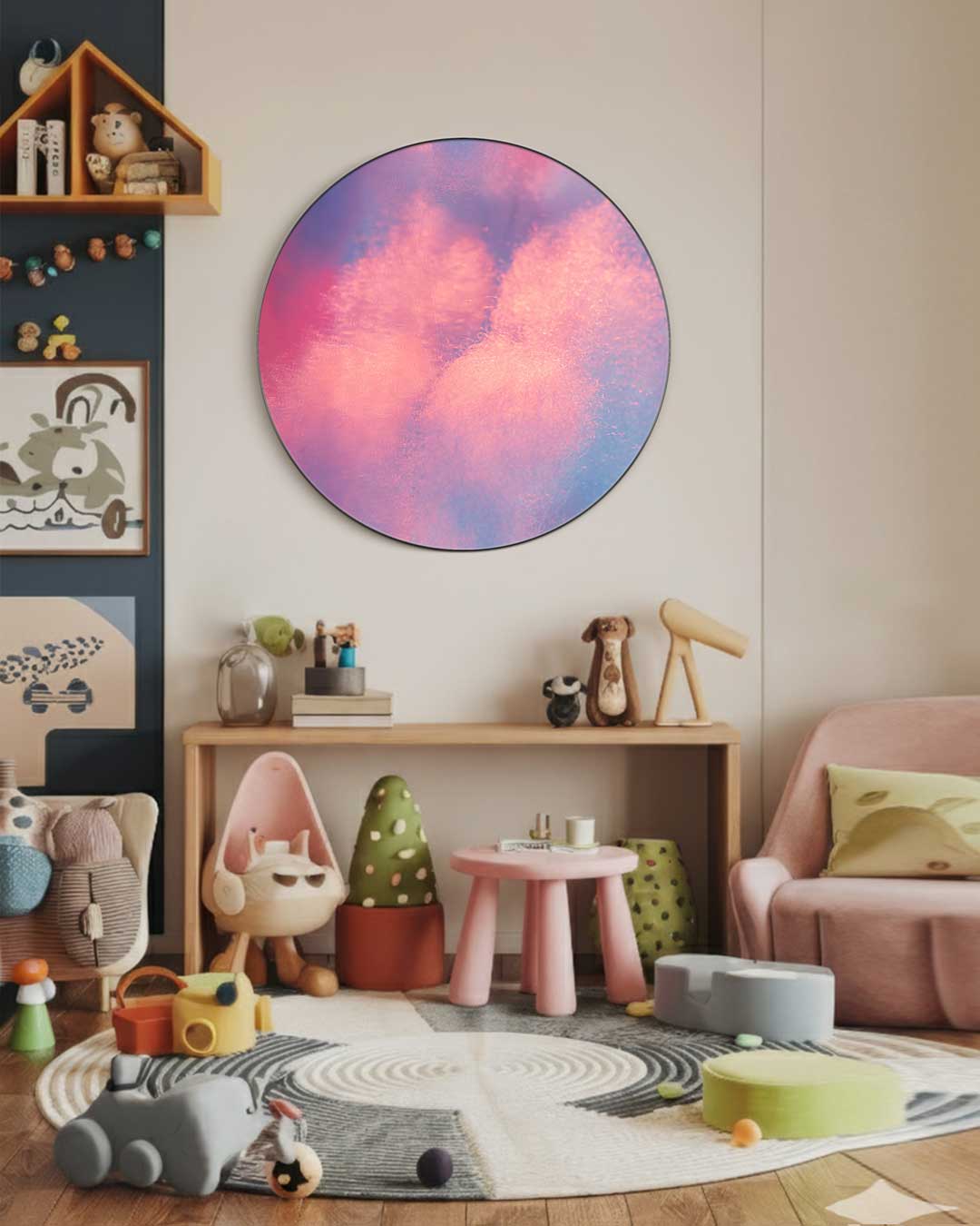 Pastel Dromerige Muurcirkel
