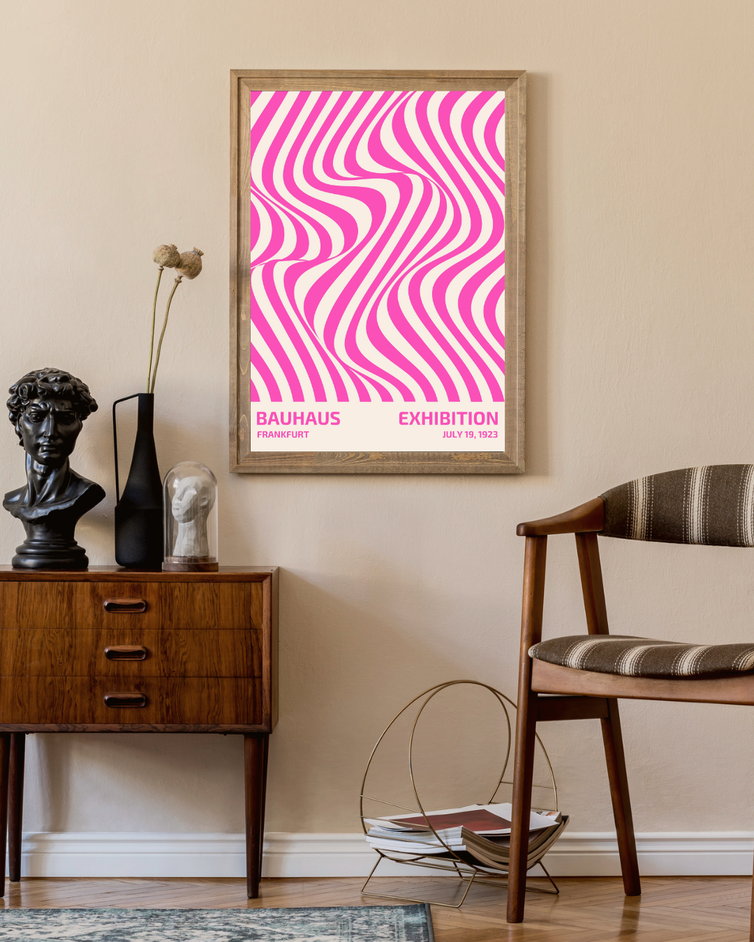 Bauhaus Pink 1919 Poster