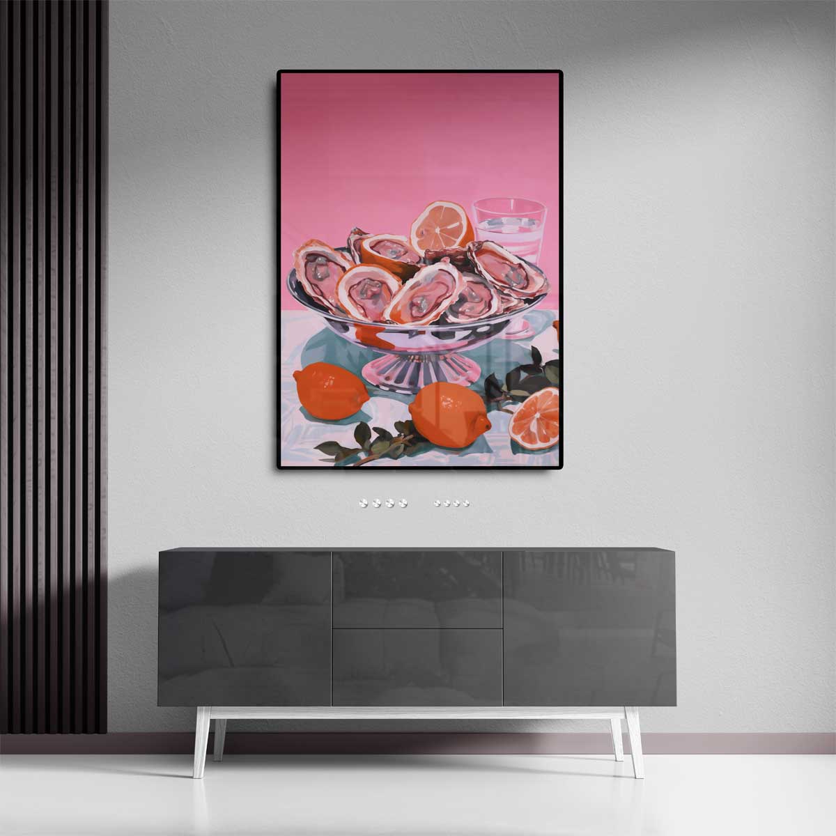 Kleurrijke Zeevruchtenverleiding Kunstwerk-canvas-dibond-plexiglas-wanddecoratie-WallArtistic