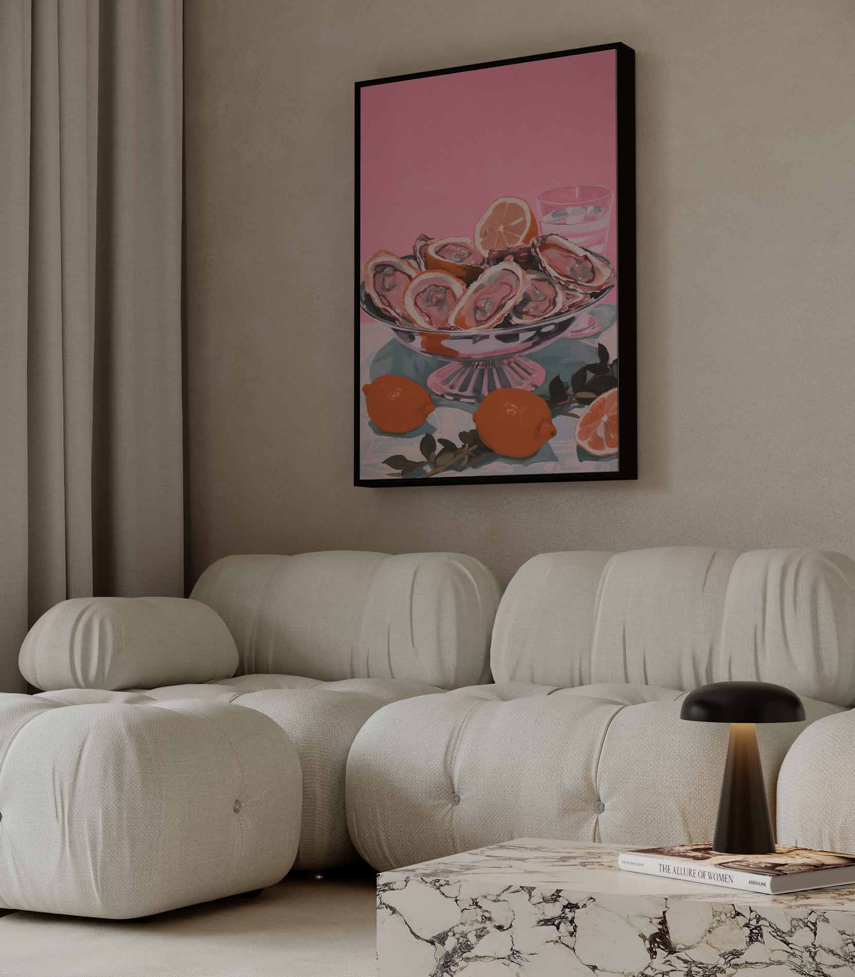 Kleurrijke Zeevruchtenverleiding Kunstwerk-canvas-dibond-plexiglas-wanddecoratie-WallArtistic