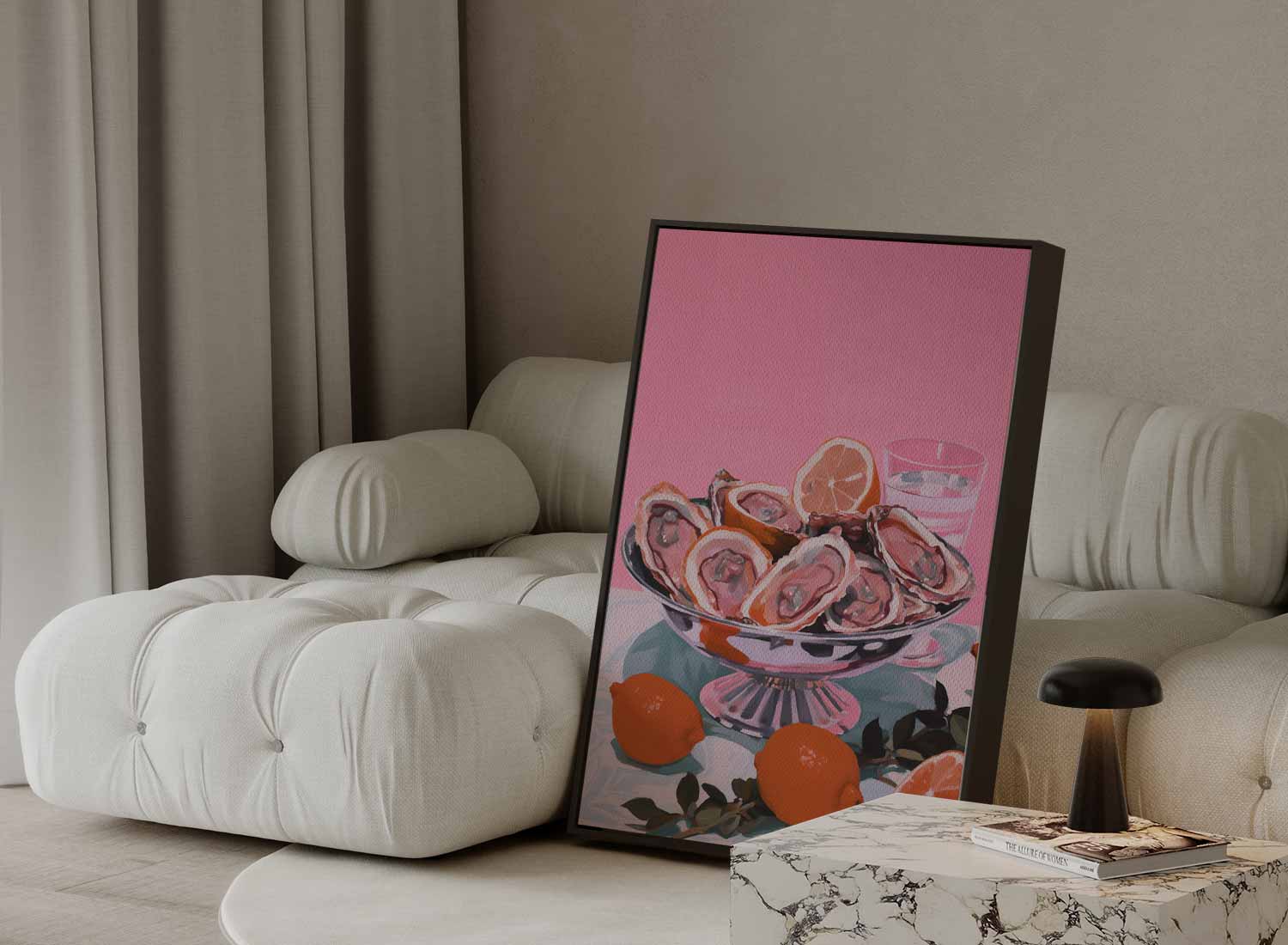 Kleurrijke Zeevruchtenverleiding Kunstwerk-canvas-dibond-plexiglas-wanddecoratie-WallArtistic