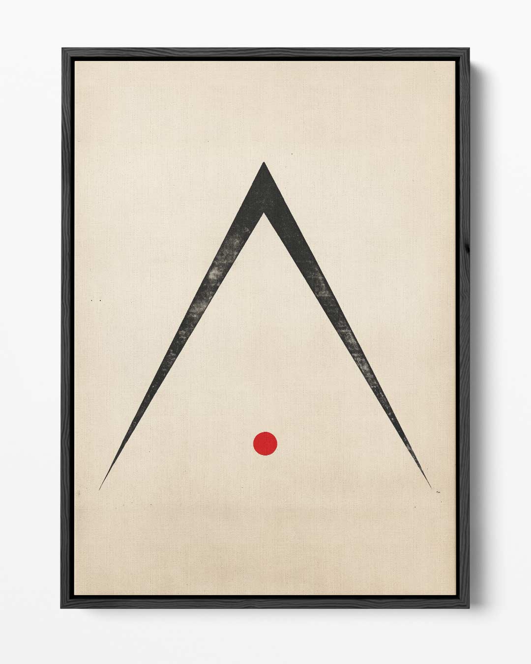 Minimalistisch Abstract Driehoek en Cirkel Kunstwerk-canvas-dibond-plexiglas-wanddecoratie-WallArtistic