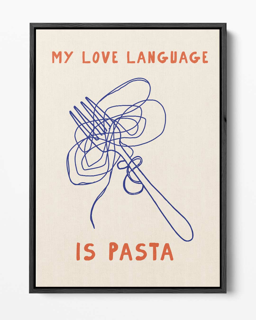 Pasta Liefdestaal Kunstwerk-canvas-dibond-plexiglas-wanddecoratie-WallArtistic