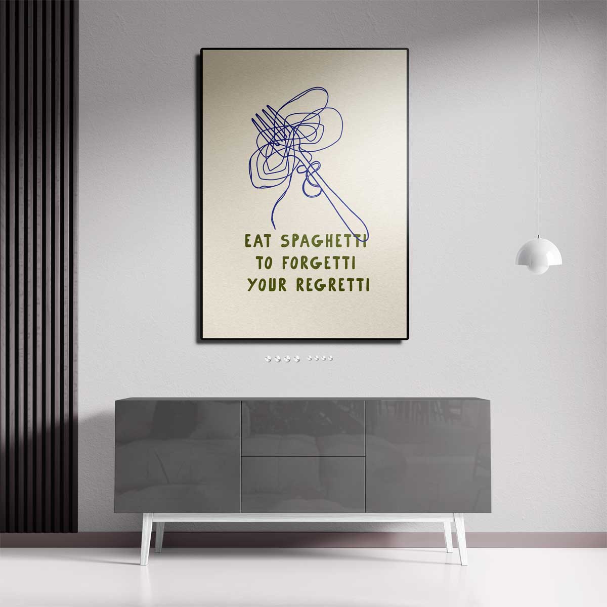 Spaghetti Vrolijkheid Poster
