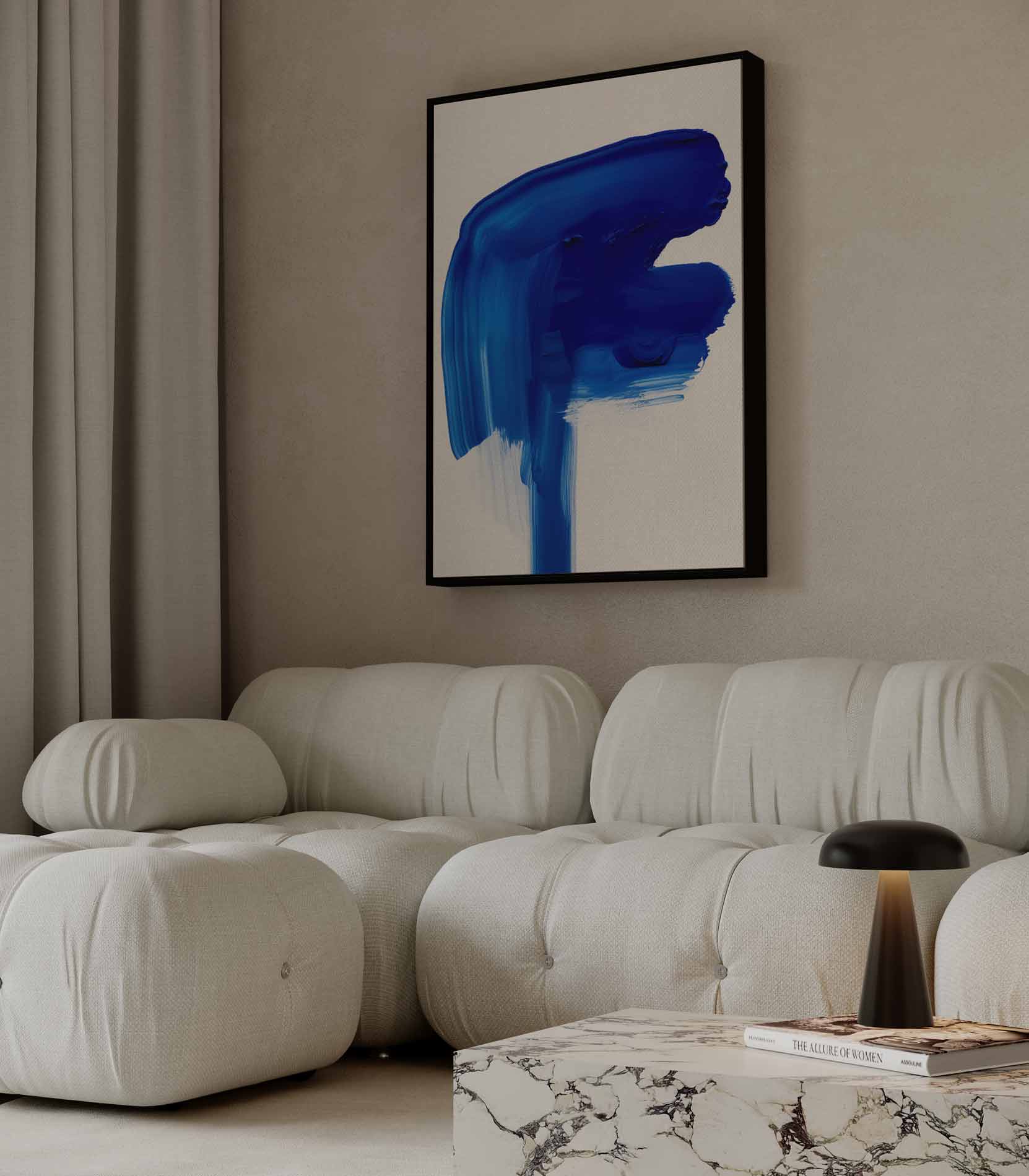 Blauwe Expeditie Kunstwerk-canvas-dibond-plexiglas-wanddecoratie-WallArtistic
