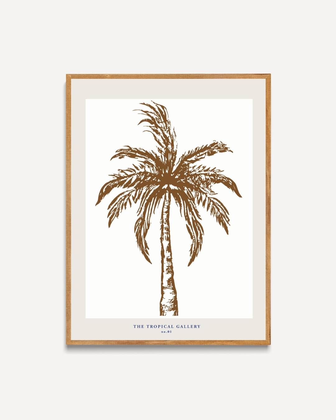 Botanische palmbomen Poster