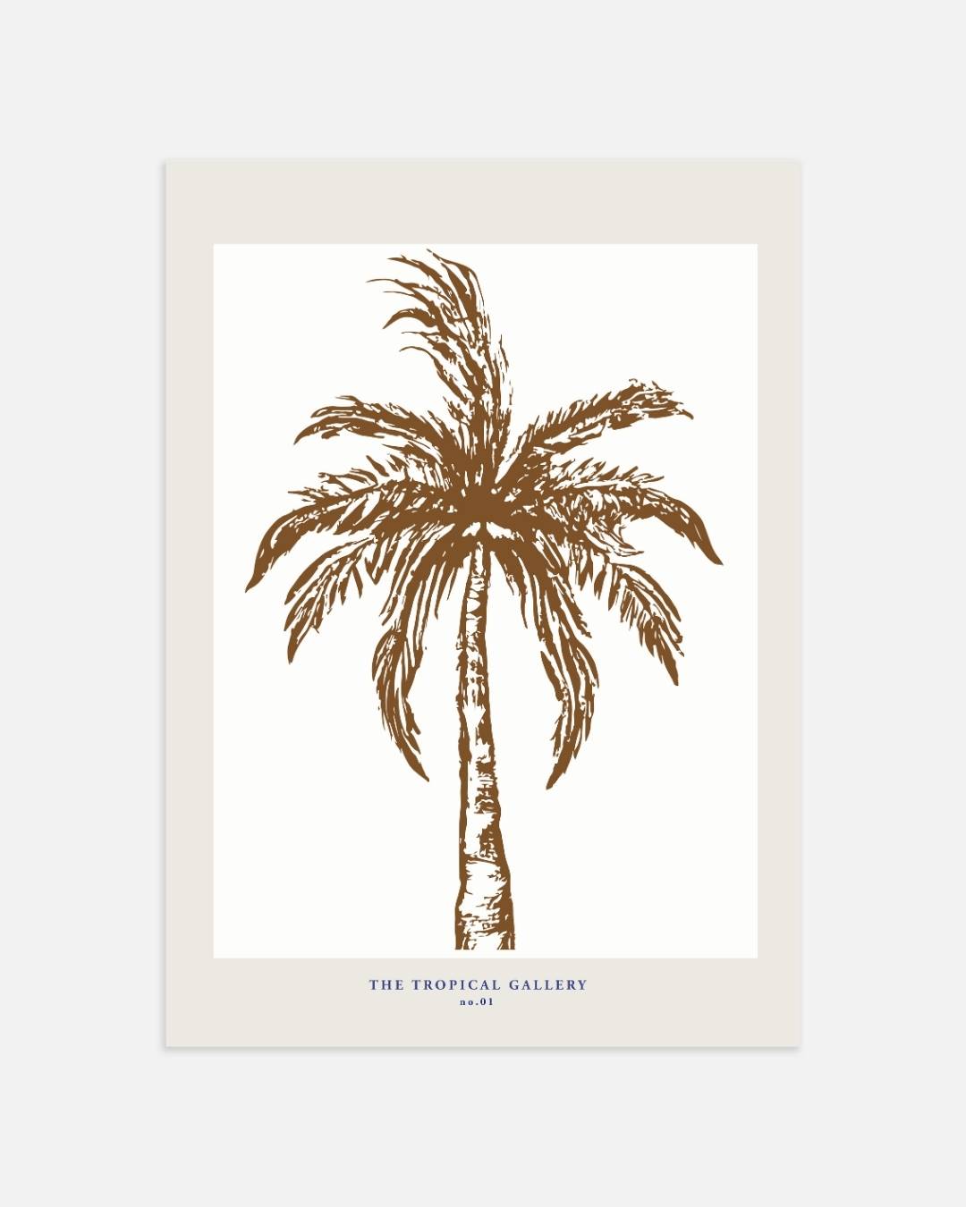 Botanische palmbomen Poster