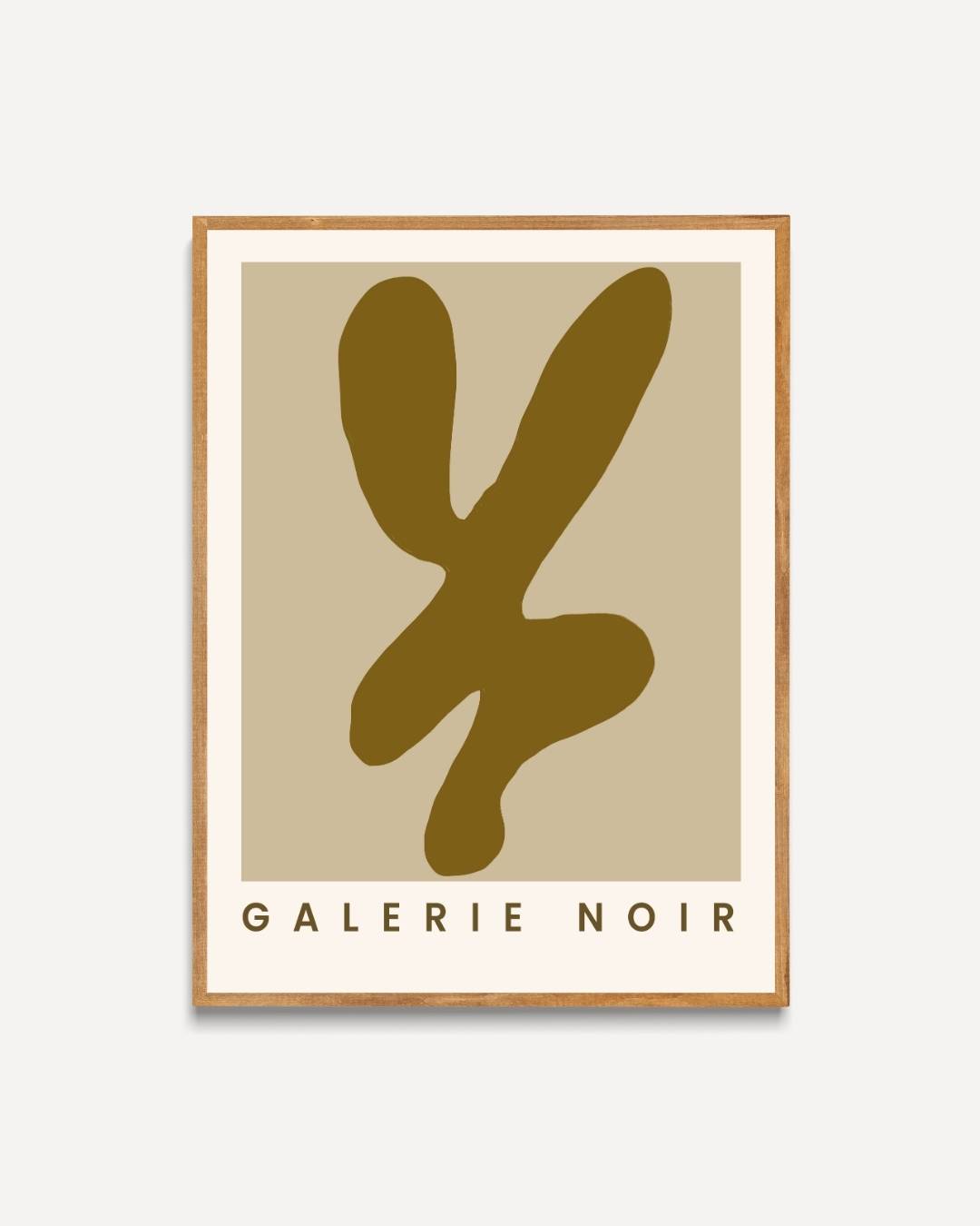 Olijfbruine vorm Galerie Noir Poster