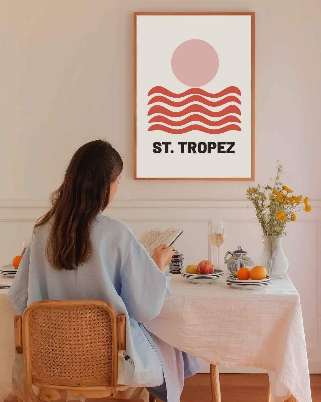 St. Tropez Zonsondergang Poster