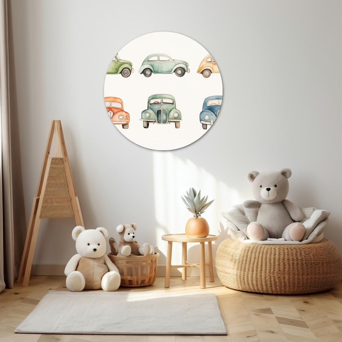 Vintage Cars Wall Circle 