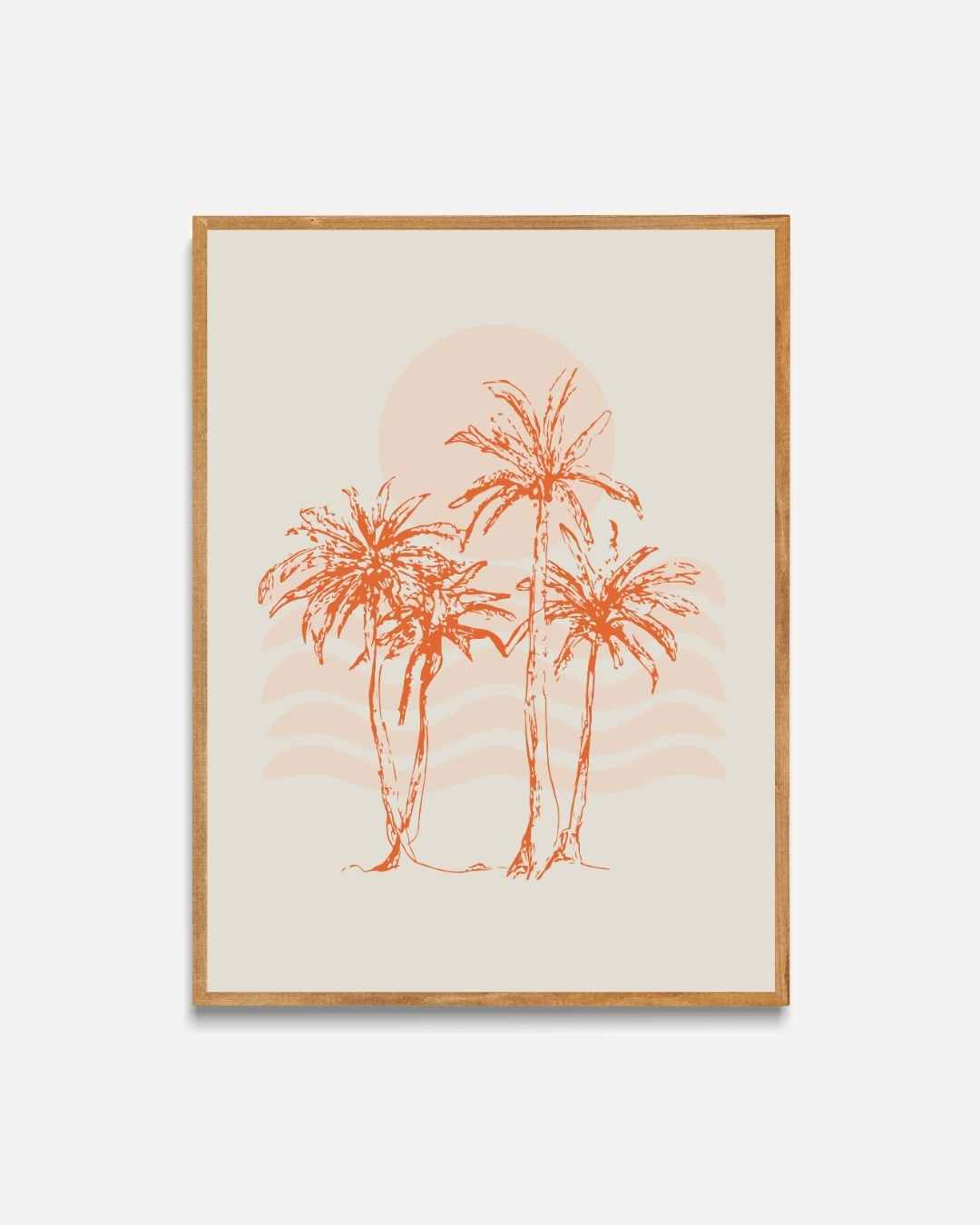 Sunset Palms Poster