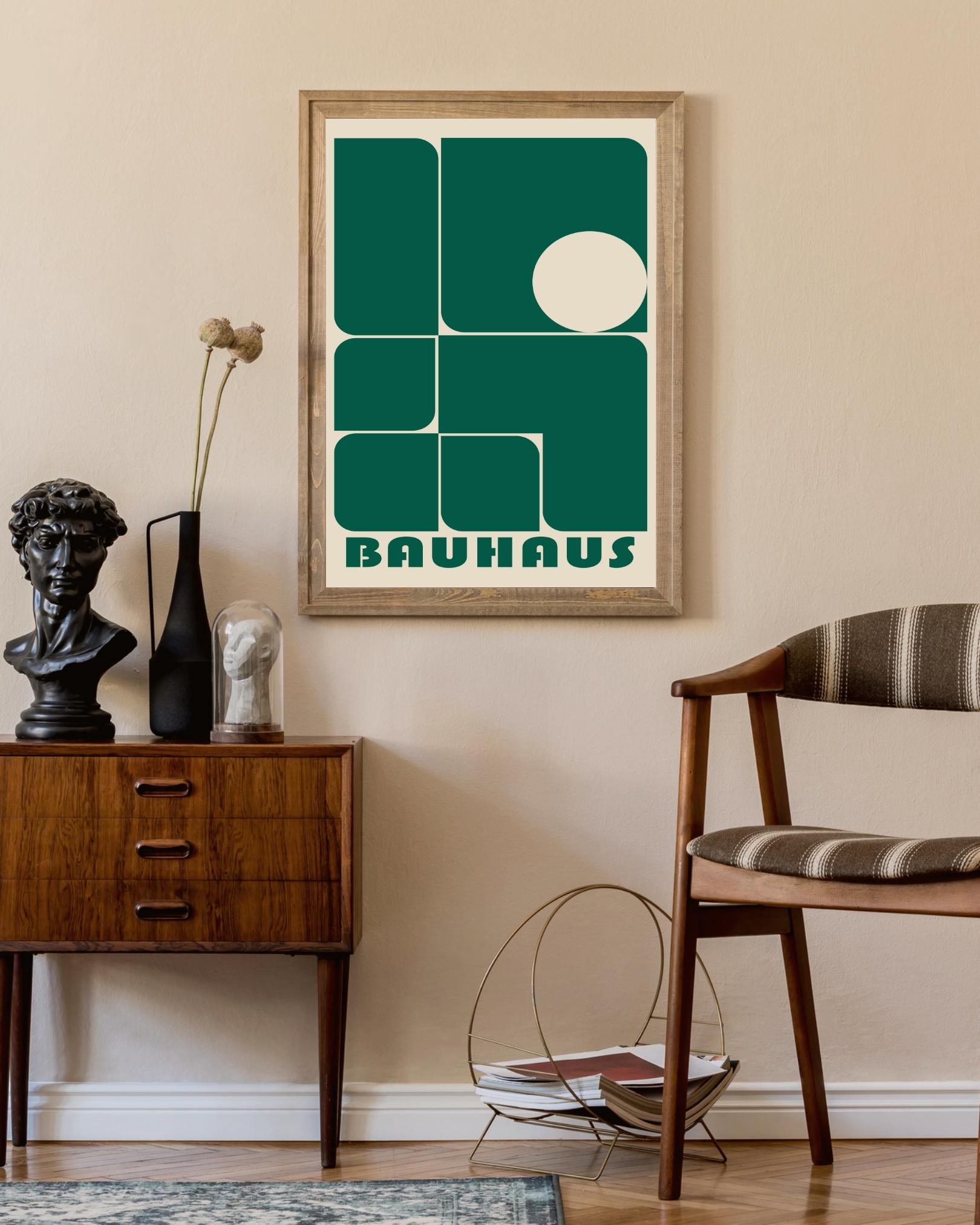 Bauhaus green 1919 Poster