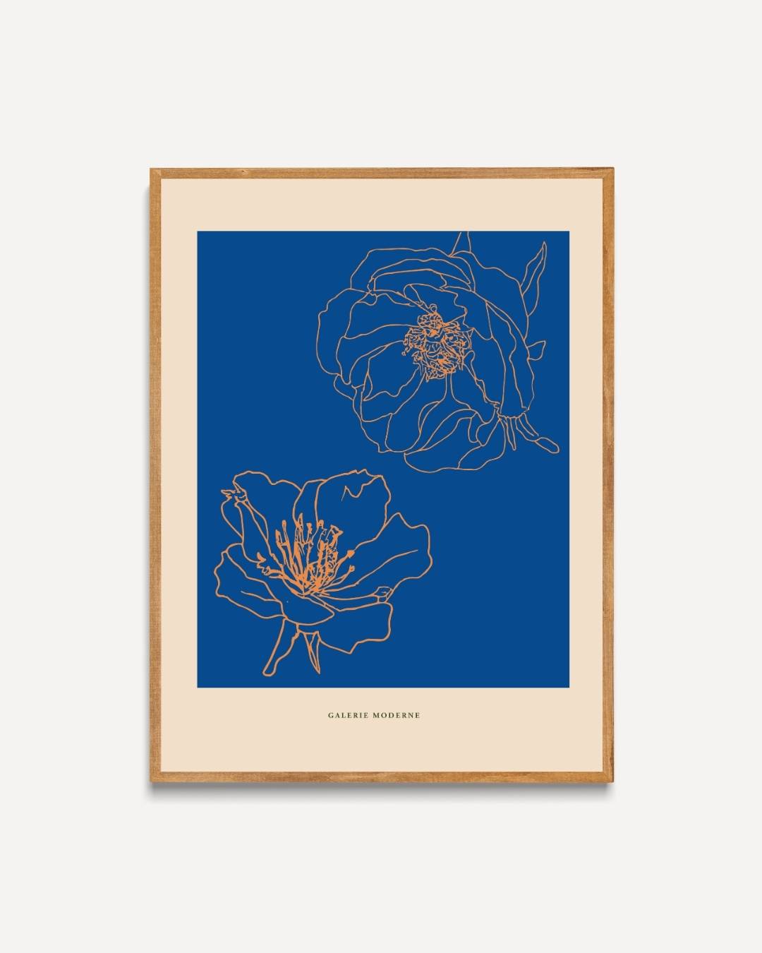 Twee bloemen Poster