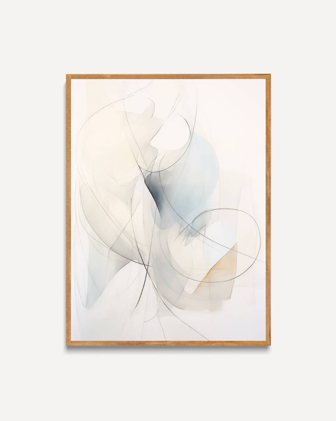 Luchtige abstractie in pastel Poster