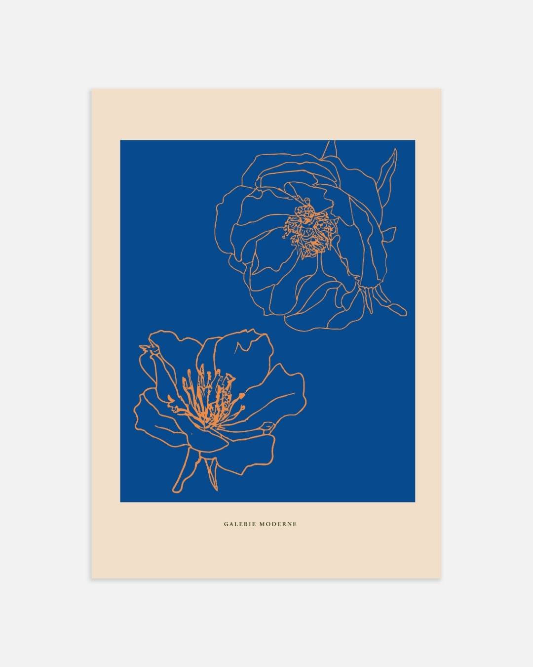 Twee bloemen Poster