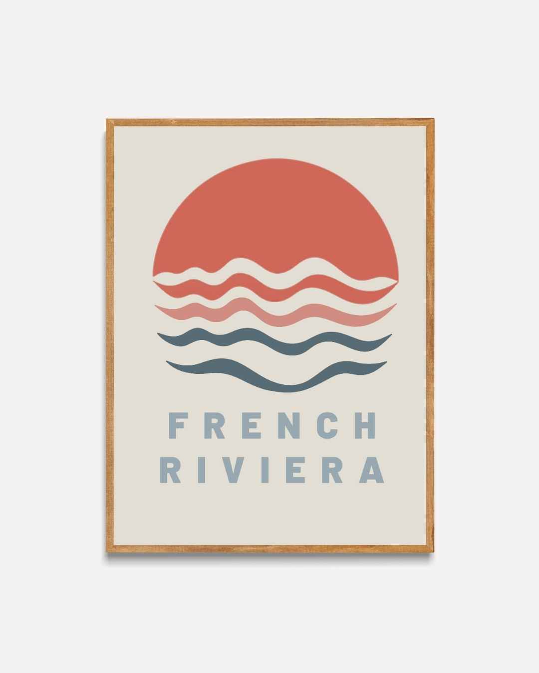 French Riviera Sunset Poster