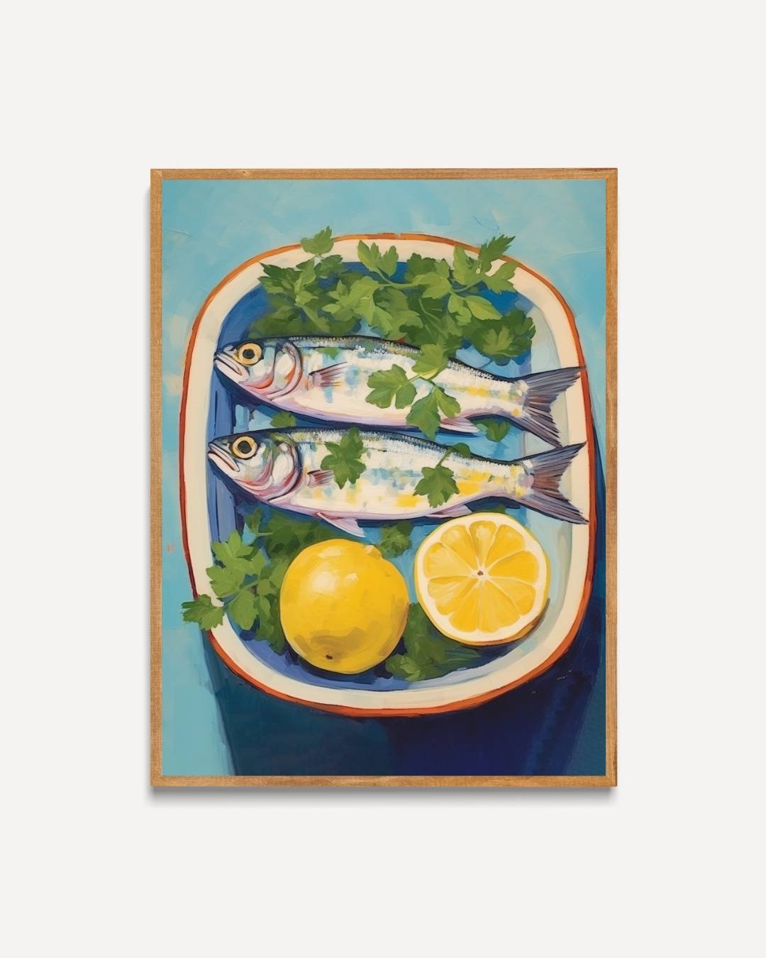 Poster „Fisch auf dem Teller“ (Kopie)