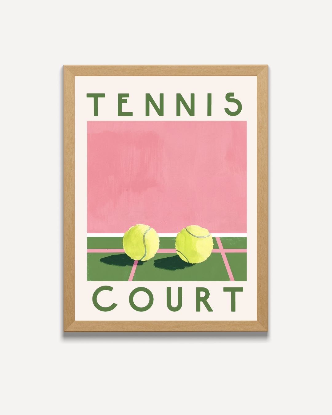 Tennisplatz-Poster