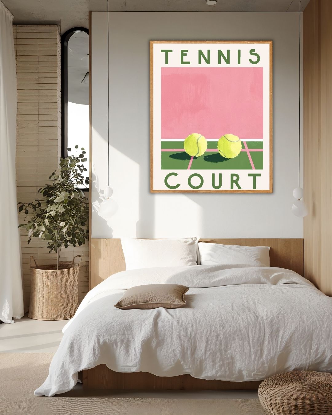 Tennisplatz-Poster