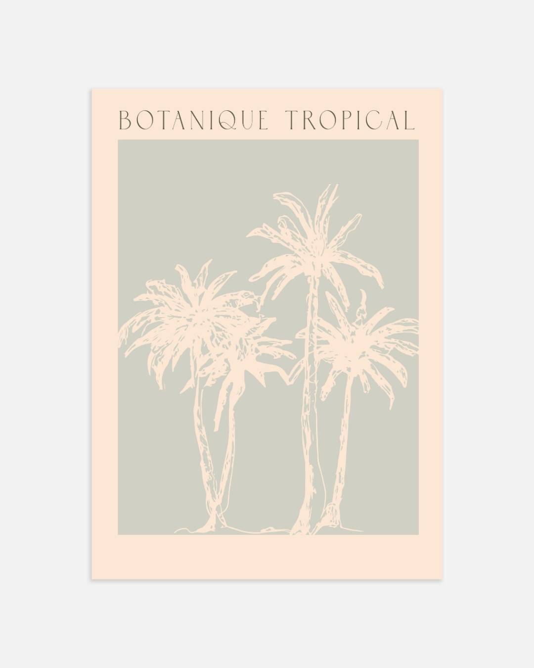 Botanique tropical palmbomen poster