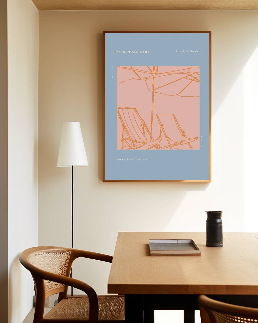 The Sunday Club ligstoelen Poster