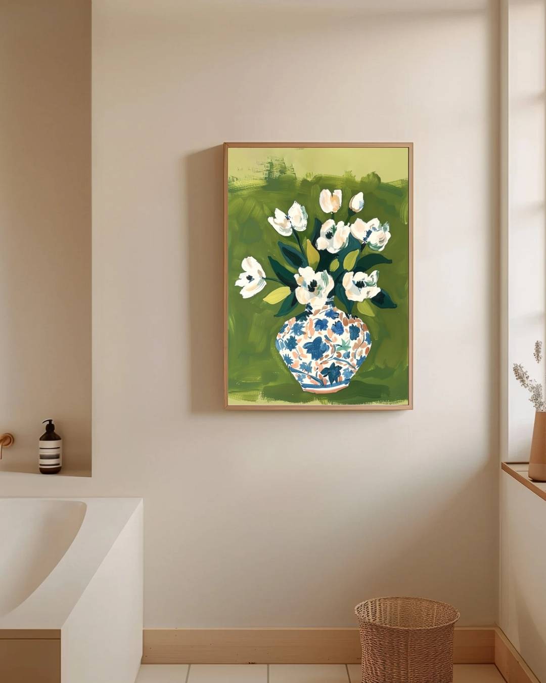 Bloemen in vaas Poster