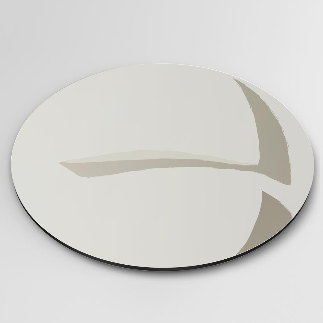 Moderne Beige Muurcirkel