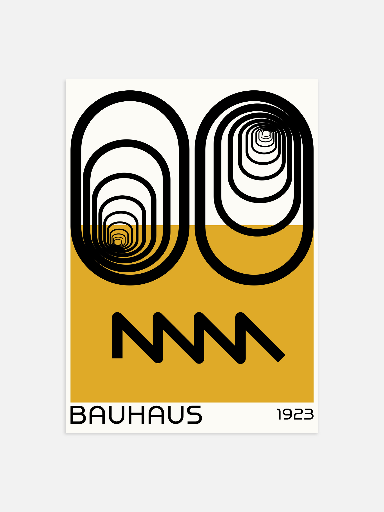 Abstraktes Bauhaus-Kunstplakat von 1923