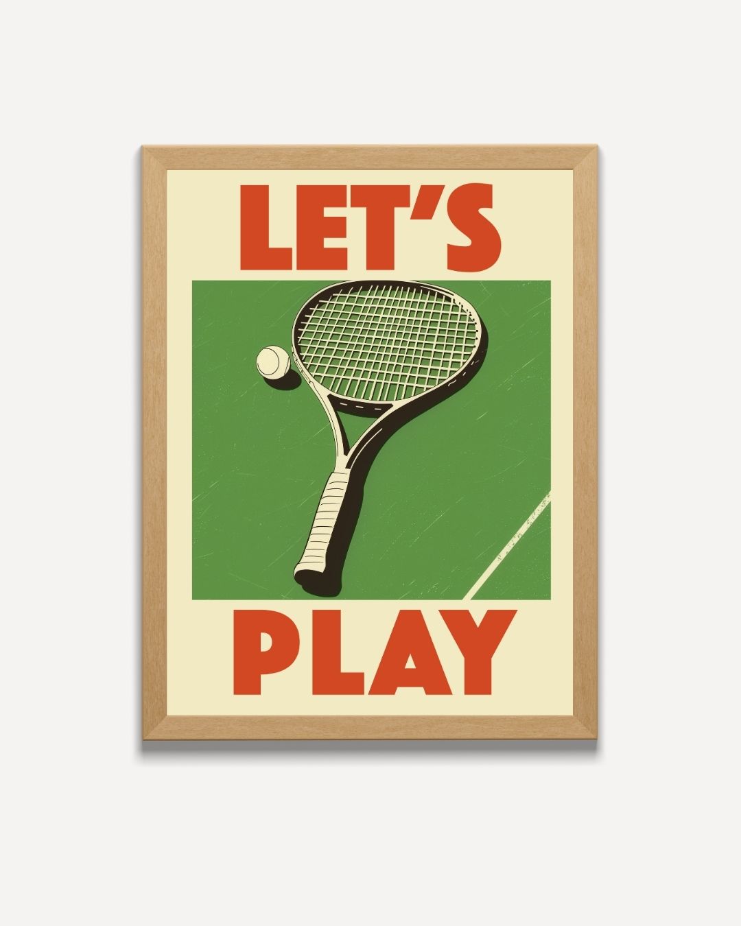 Zeit für ein Tennisspiel Poster