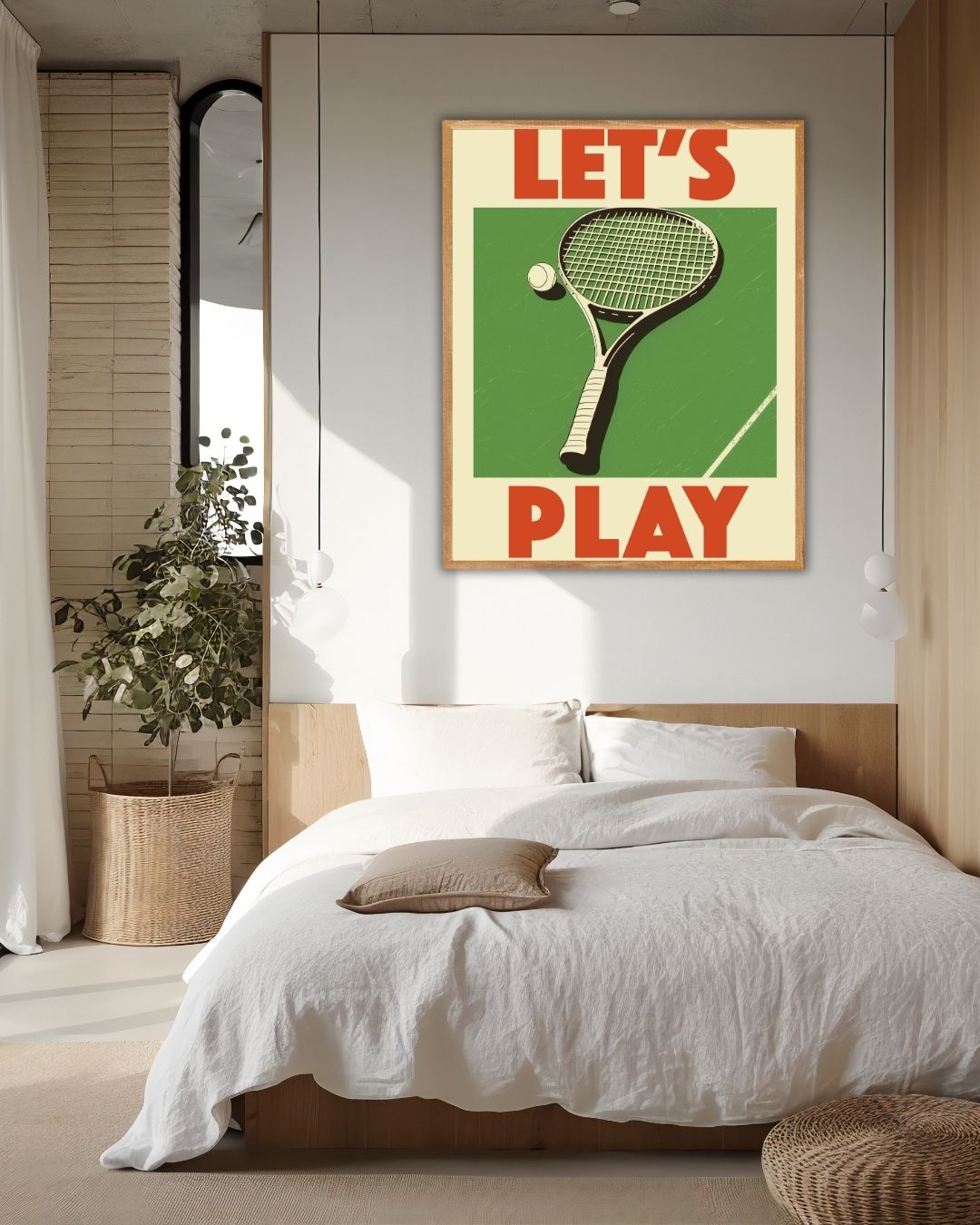 Zeit für ein Tennisspiel Poster